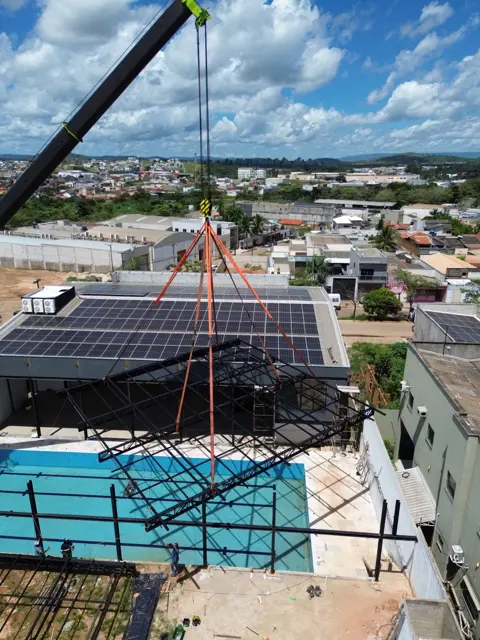 Içamento da estrutura metálica